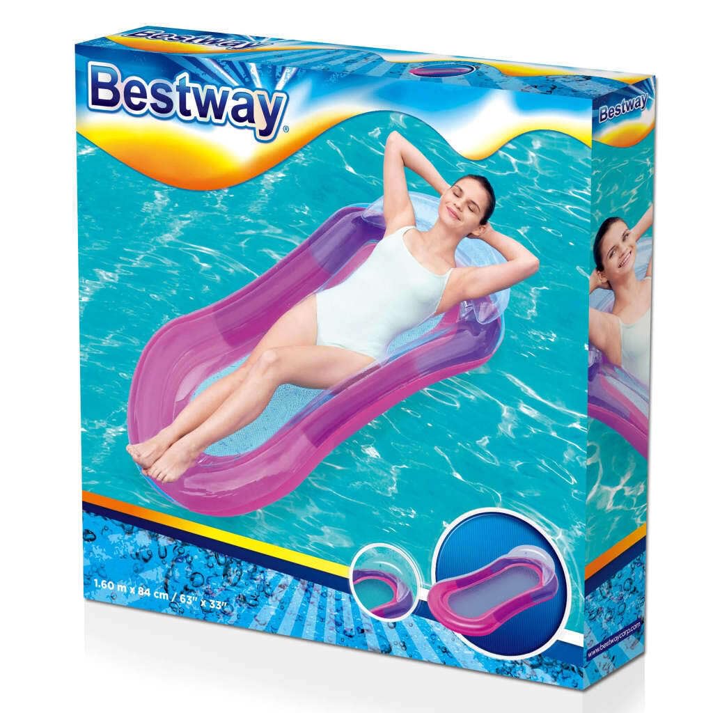 Bestway Aqua Lounge Semi-Submerged Float Inflatable Mattress, 160 cm x 84 cm Size