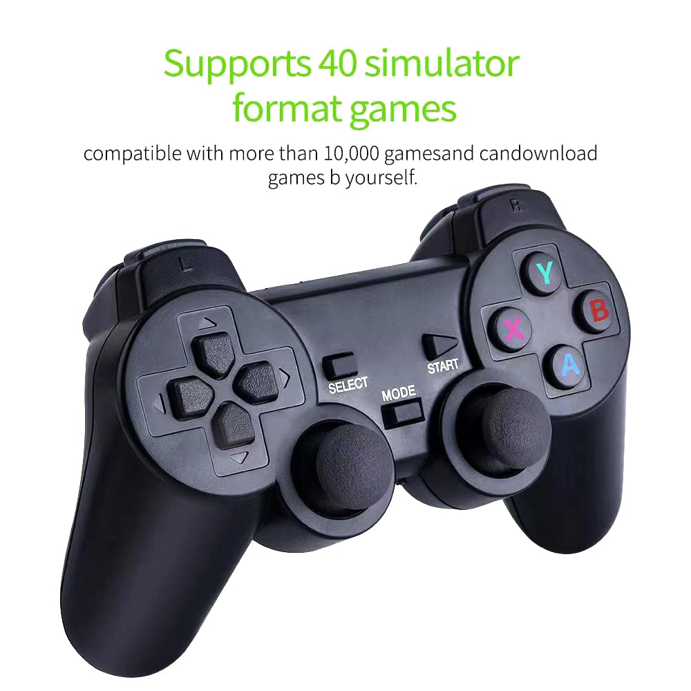 Eacam Wireless Game Console 2.4G HD Arcade PS1 Home TV Mini Game Console U Bao Retro Game Console Wireless Gamepad Controller 64G (new package)