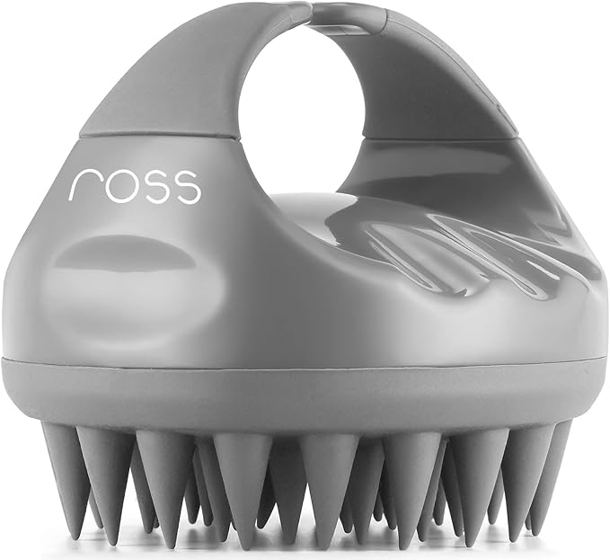 Ross Hair Scalp Massager Shampoo Brush with Soft Silicone Bristles
