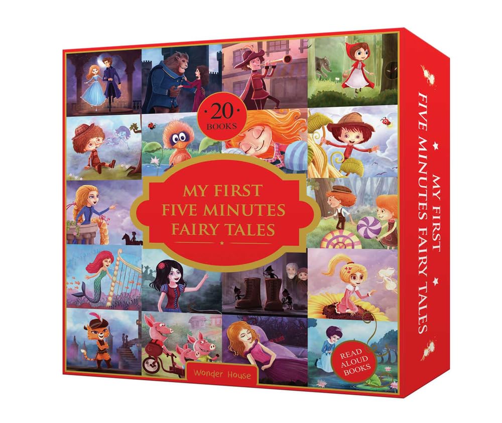 Wonder House Books My First Five Minutes Fairy Tales Box, Set of 20 (Abridged and Retold)