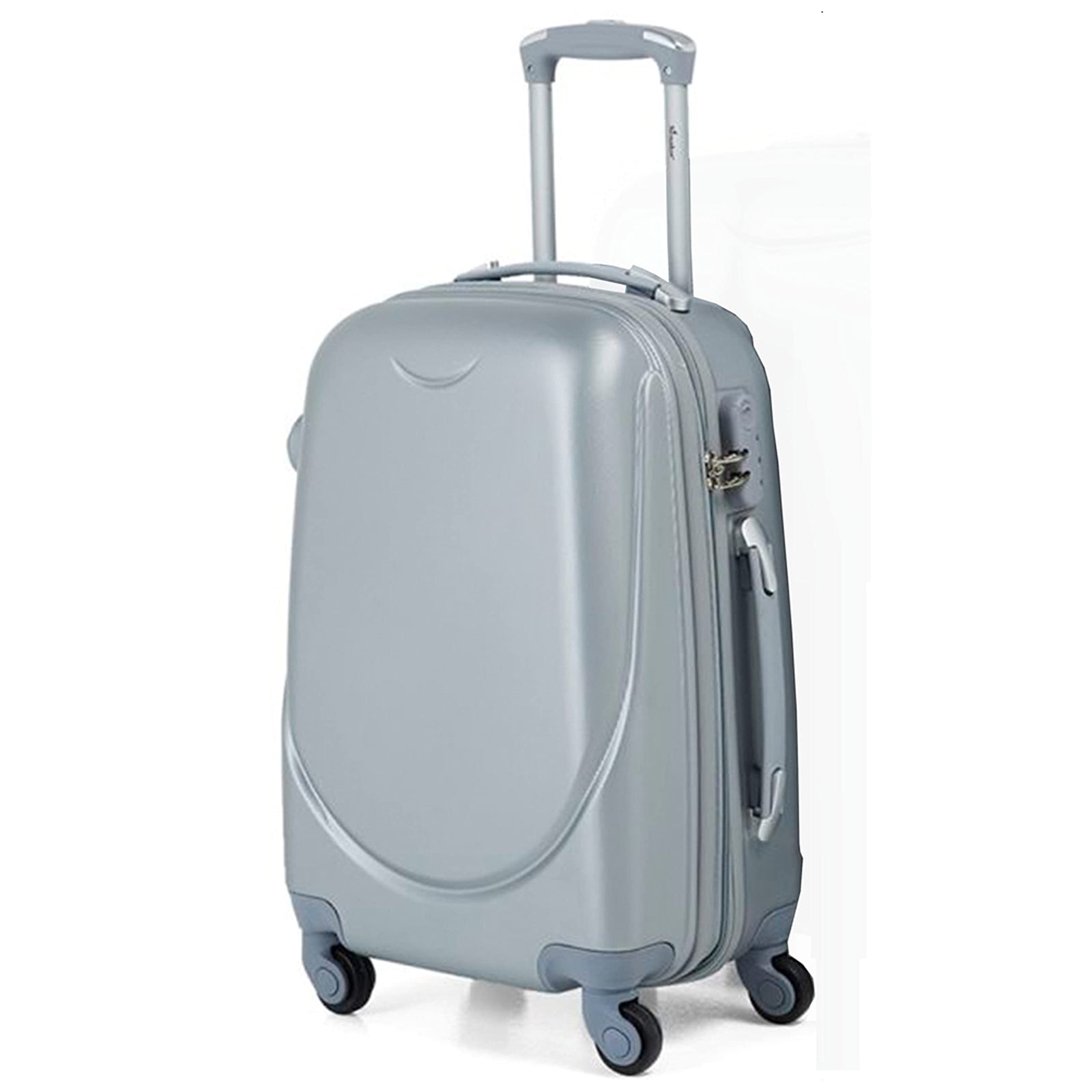Senator Lightweight Luggage Checked Bag- Durable Hard-Shell Luggage 28 Inches Suit Case for Travel, Large Hard Sided Luggage with Spinner Wheels 4, KH134 (Checked Luggage 28-Inch, Silver)