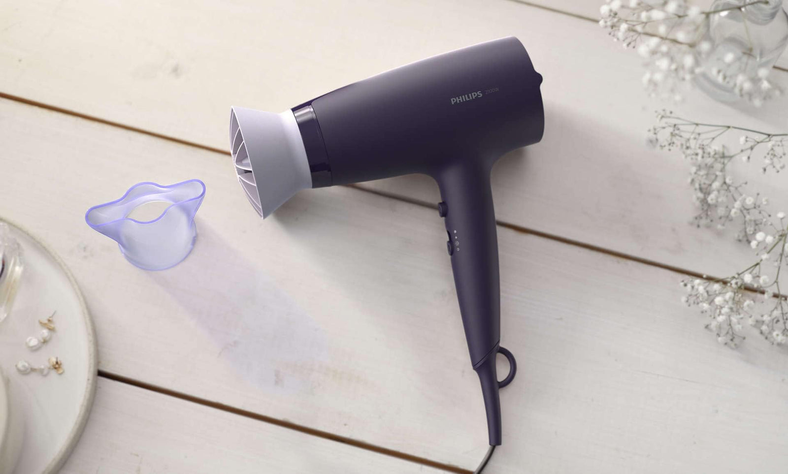 Philips 3000 Hair Dryer - Purple, BHD340