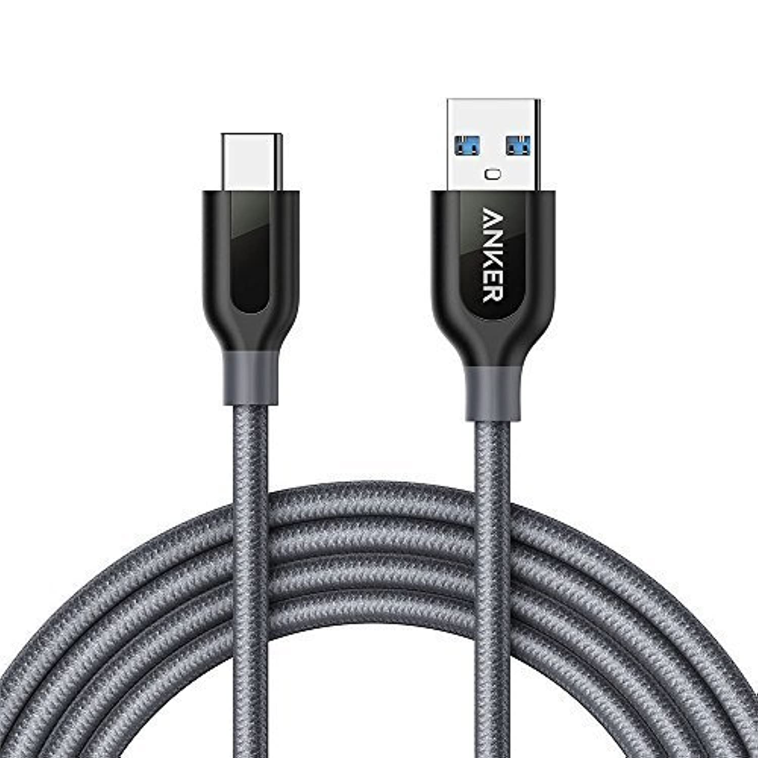 Anker PowerLine+ USB C To USB 3.0 Cable Grey