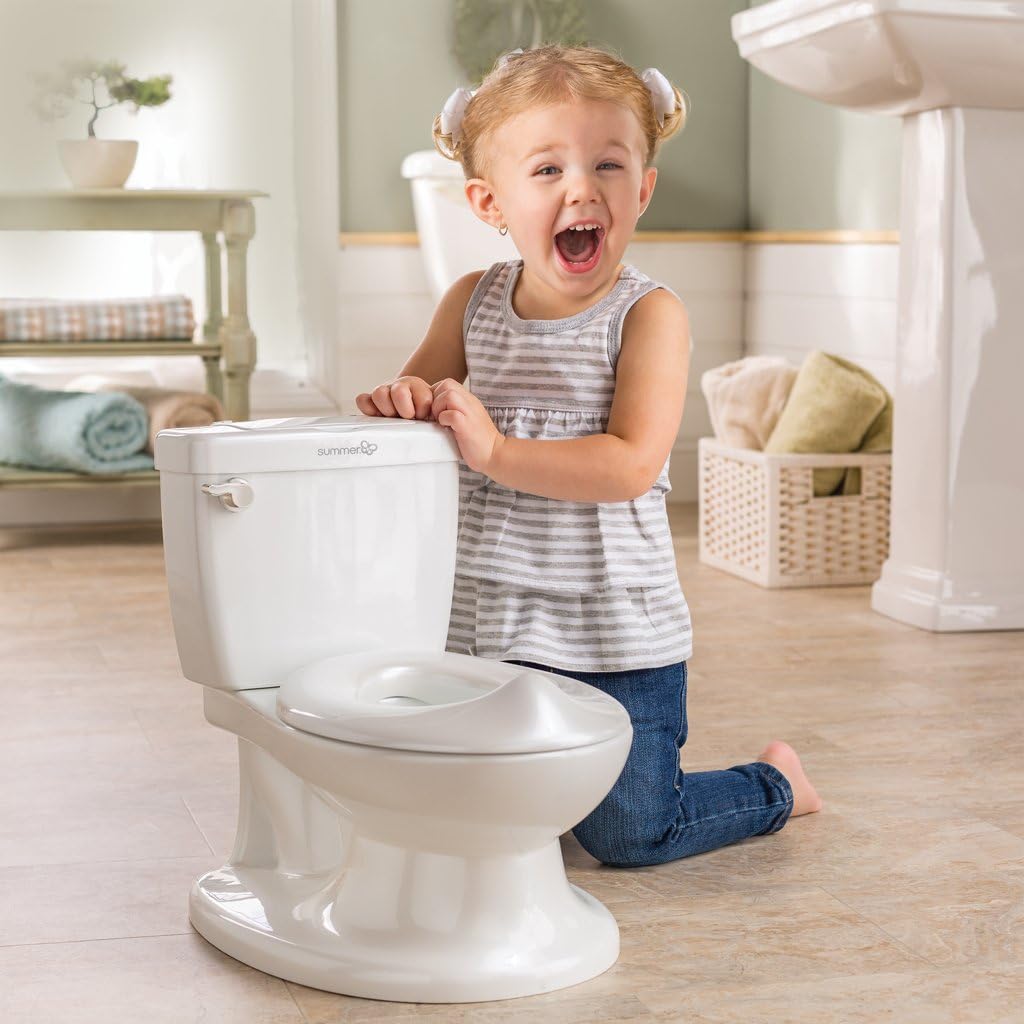 Summer Infant Summer My Size Potty, White â€“ Realistic Potty Training Toilet Looks And Feels Like An Adult Easy To Empty Clean