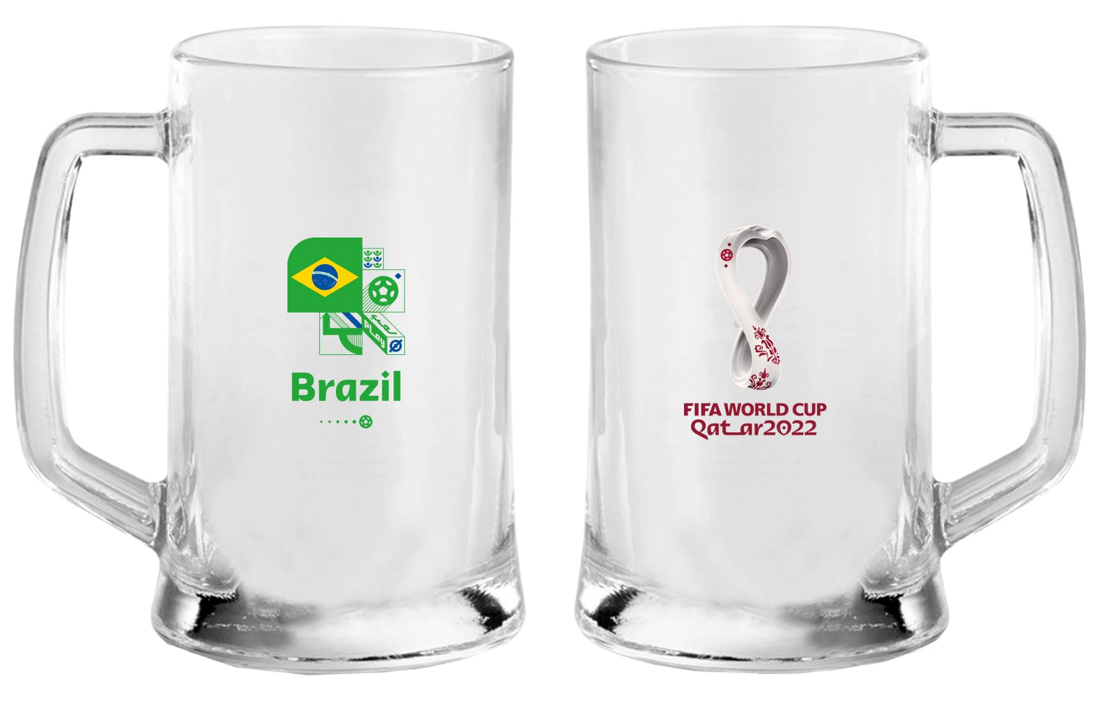 FIFA World Cup Qatar 2022 Beer Glass250 ml Brazil