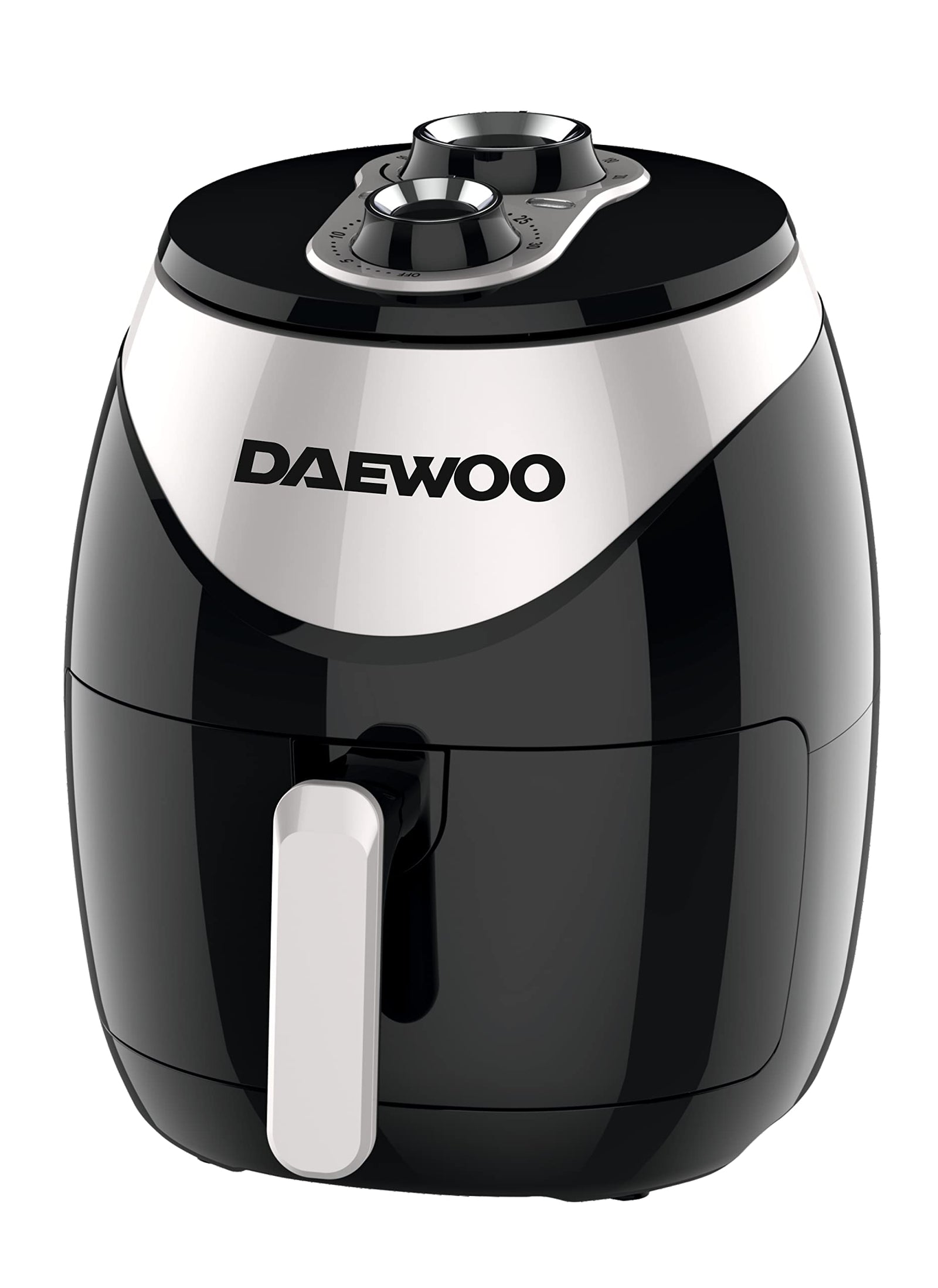 Daewoo 4 Liter Air Fryer With Rapid Air Circulation Technology 1500W Korean Technology DAF8017 Black/Silver - 2 Years Warranty