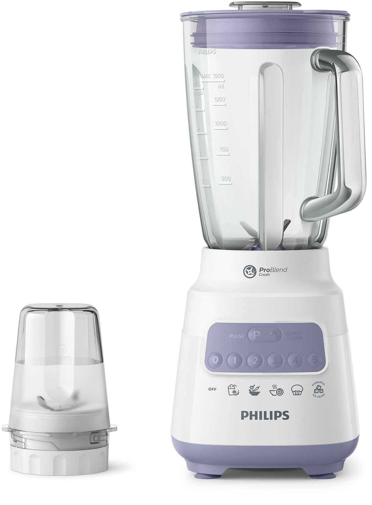 Philips Series 5000 Blender Core - 700W, 2L Capacity, ProBlend Crush Technology, 5 Speed and Pulse - HR2222/01