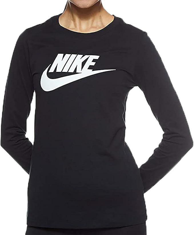 Nike Women's Essntl Long Sleeve Icon Ftr T-Shirt