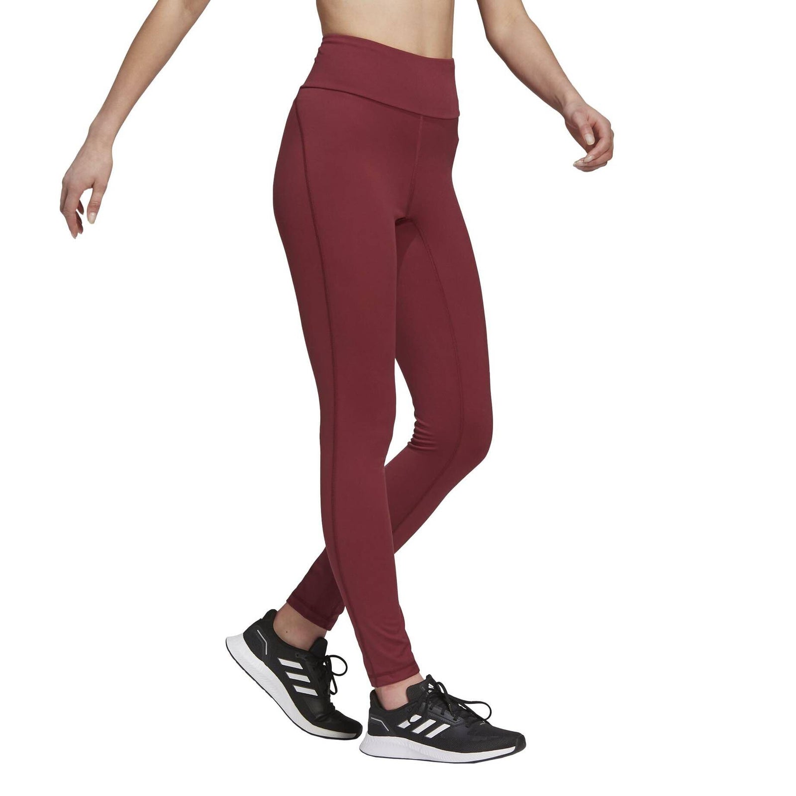 adidas Womens HY231 Leggings , RED , S