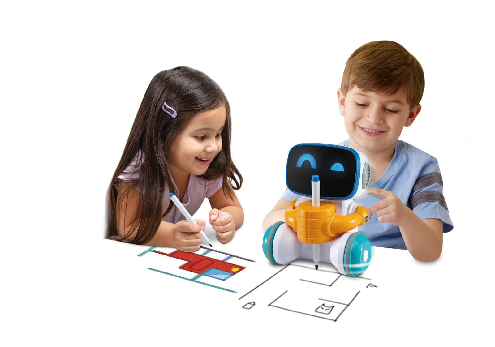 VTech JotBot Drawing & Coding Robot | Kids Learning STEM Toy | Suitable for Boys & Girls 3, 4, 5 Years