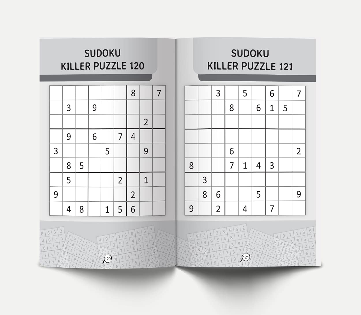 Sudoku - Brain Games For Smart Minds Level 4 Killer : Brain Booster Puzzles for Kids, 120+ Fun Games