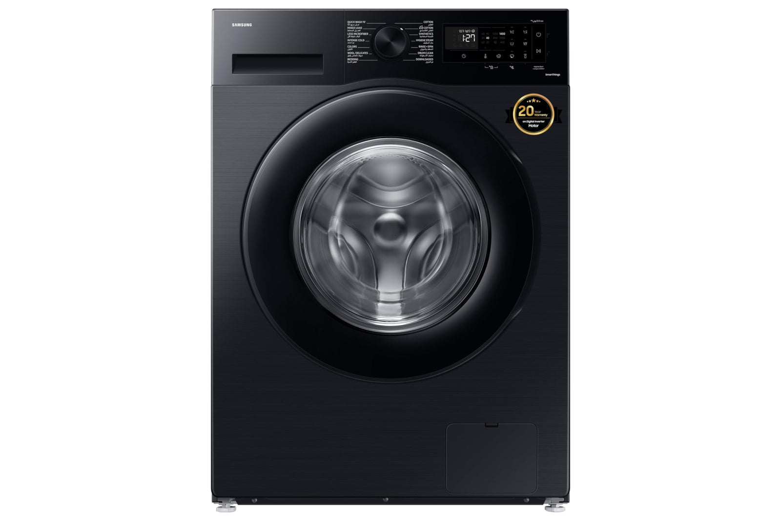 Samsung 9 kg Front Load Washing Machine, WW90CGC04DABGU, Black, EcoBubble and Hygiene Steam, 20 Year Warranty on Digital Inverter Motor