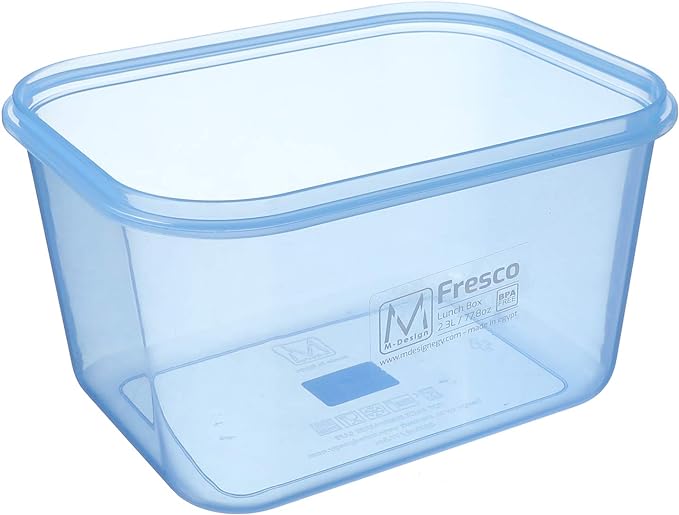 M Design Lunch Box, Blue, 2.3 Liter - 6448