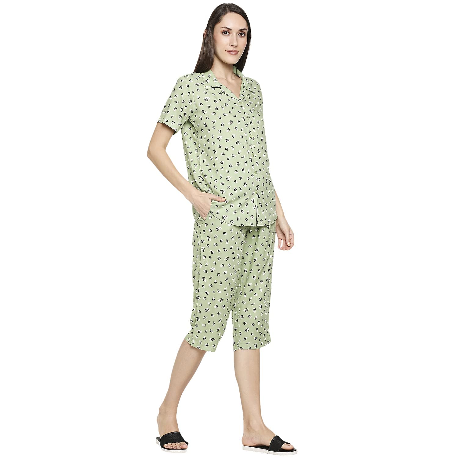 Longies Women's Capri Pyjama Set