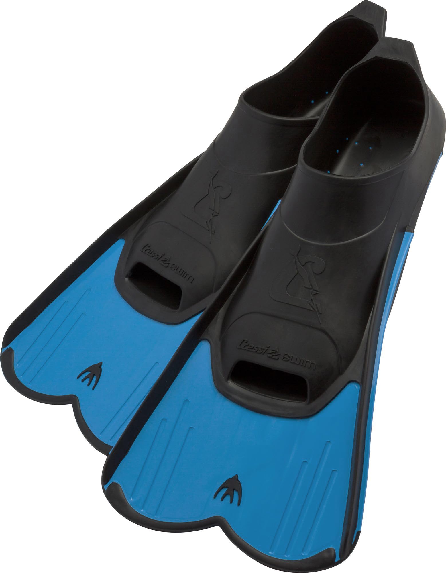 Cressi Short Full Foot Pocket Fins for Swimming or Training in the Pool and in the Sea - Light: made in Italy