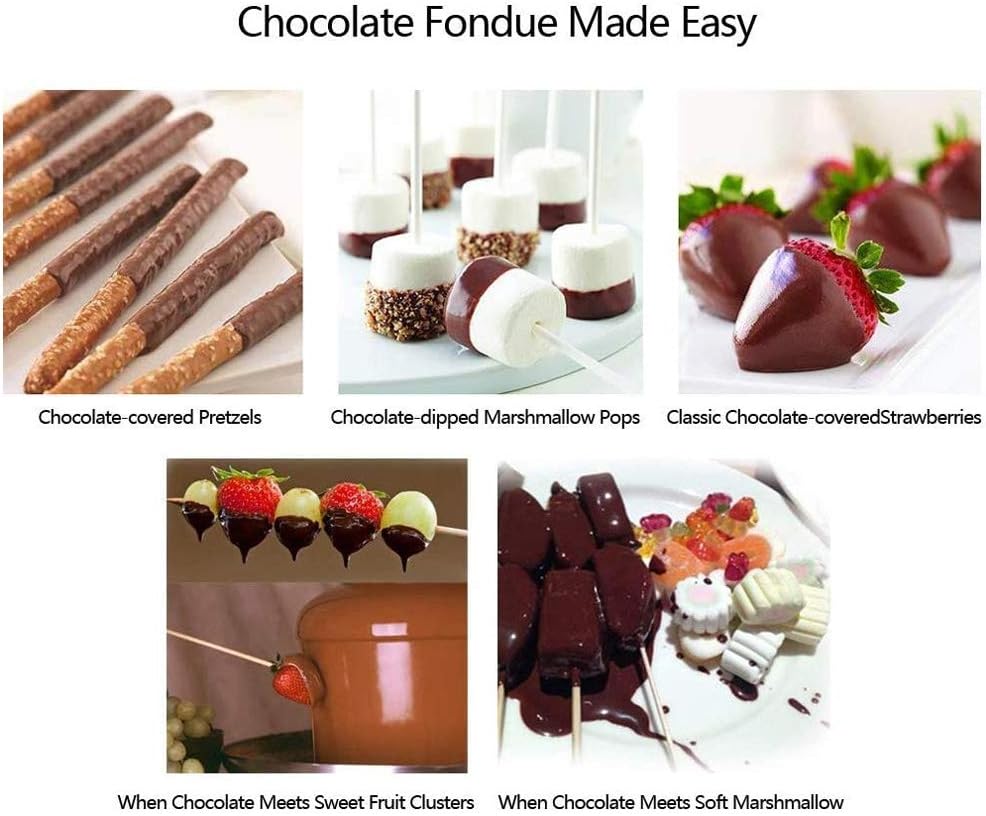 New Mini Chocolate Fountain Three Layers Creative Design Chocolate Melt With Heating Fondue Machine DIY Mini Waterfall Hotpot