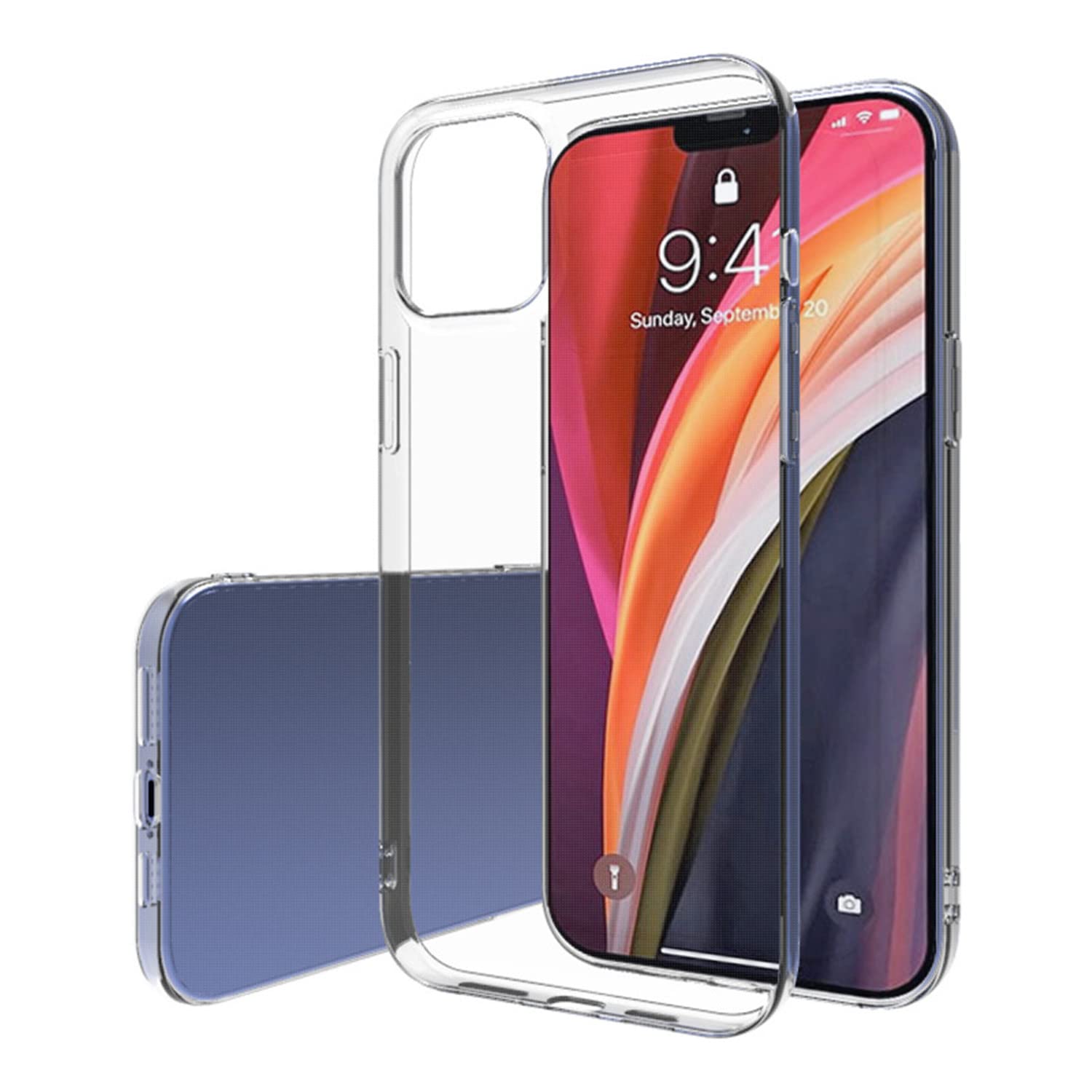 Muguian Case for iPhone 11, 6.1-Inch, Silky-Soft Touch, Full-Body Protective Case, Shockproof Cover with Microfiber Lining(Crystal Clear)