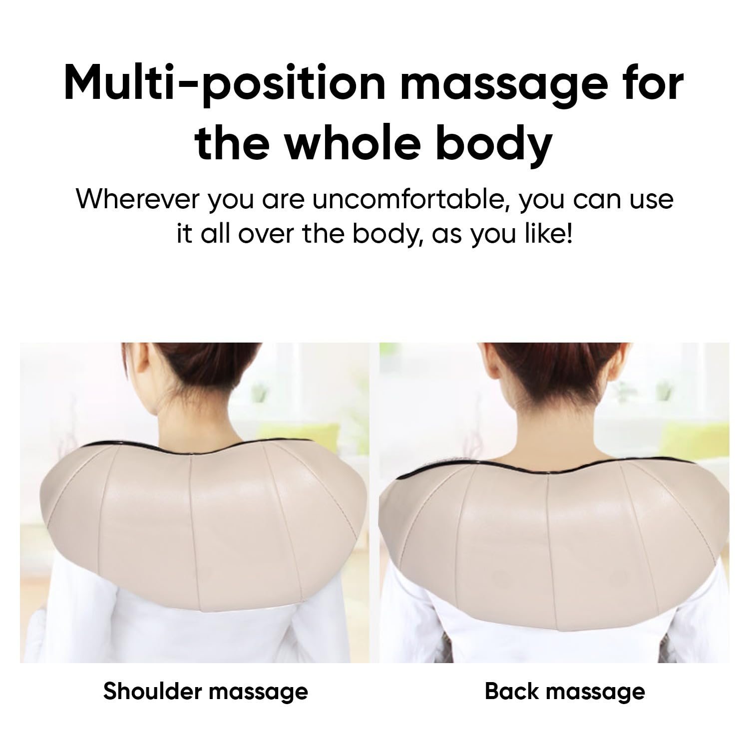 JC BUCKMAN EaseUs Neck and Shoulder Body Massager With Heat Health Care Electric Deep Tissue 3D Kneading Massage Pillow for Body Muscle Pain Relief