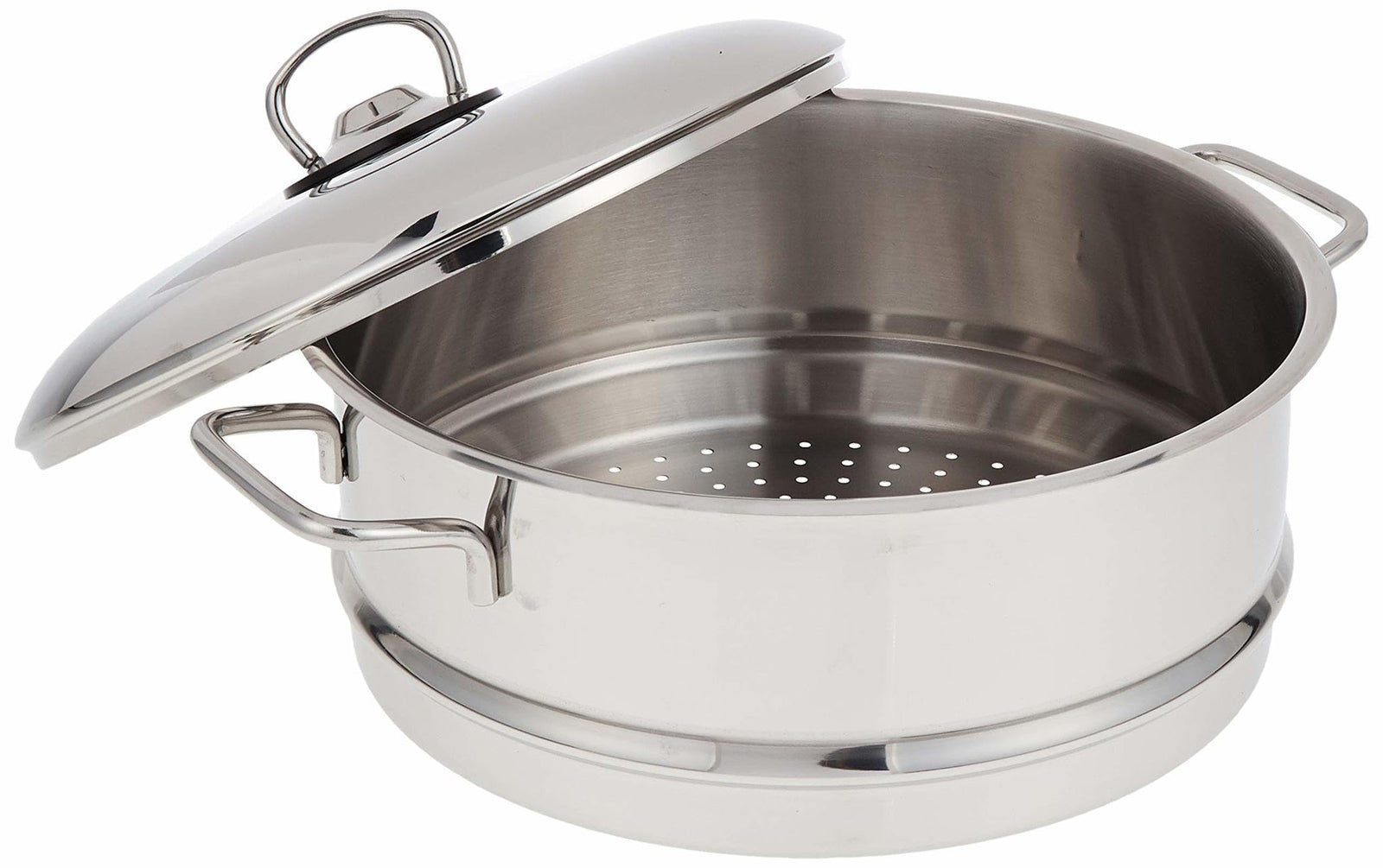 Prestige 3pc 24cm Stainless Steel Steamer + Prestige Nylon Pasta Server