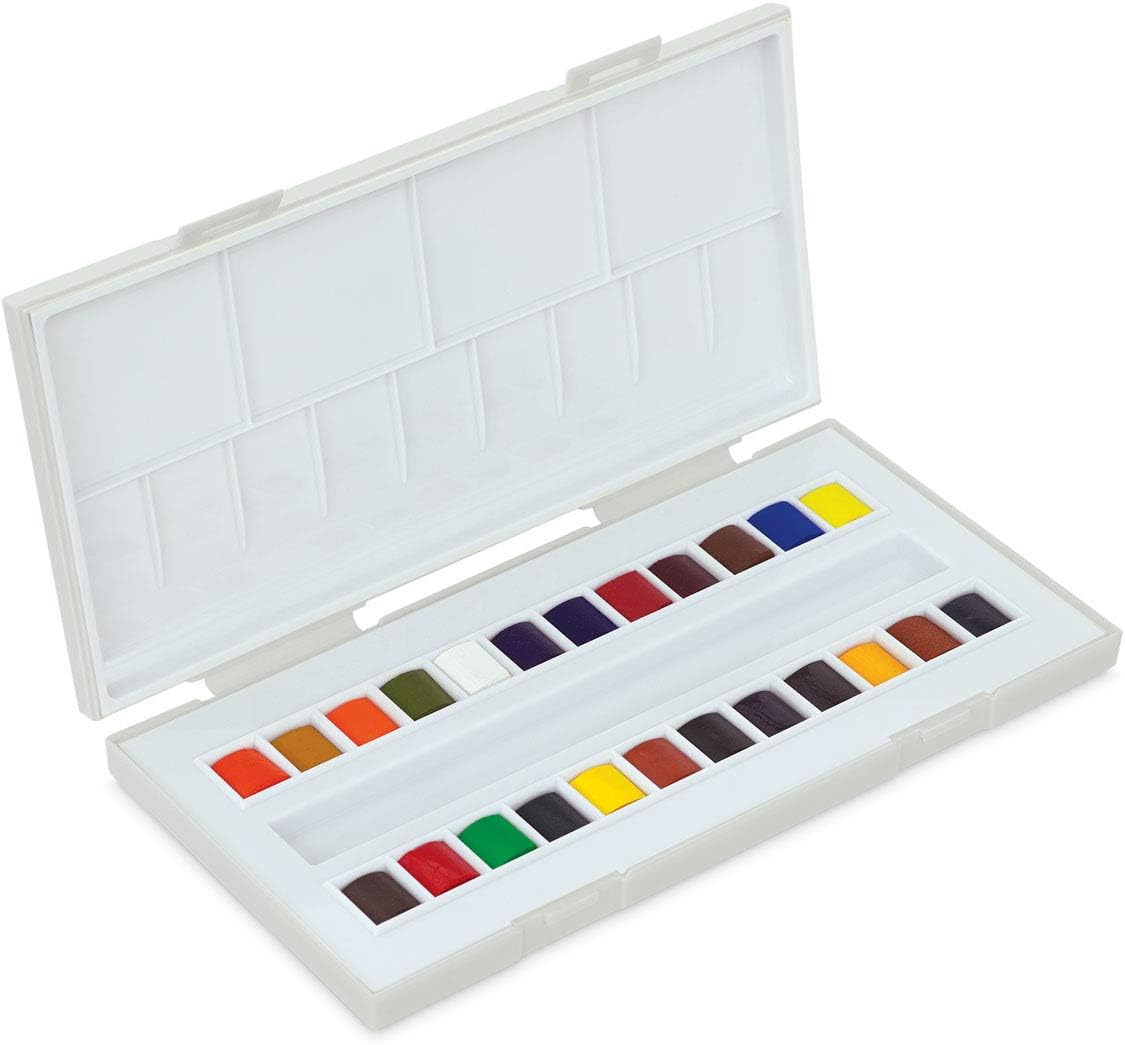 SENNELIER, La Petite Aquarelle Watercolor Sets, 24-Color Half Pan Set, Multicolor