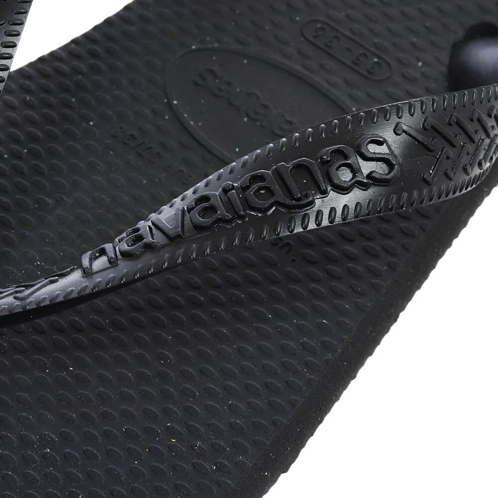 Havaianas Havaianas, Unisex Top Flip Flop Slipper, Black, 41/42 EU