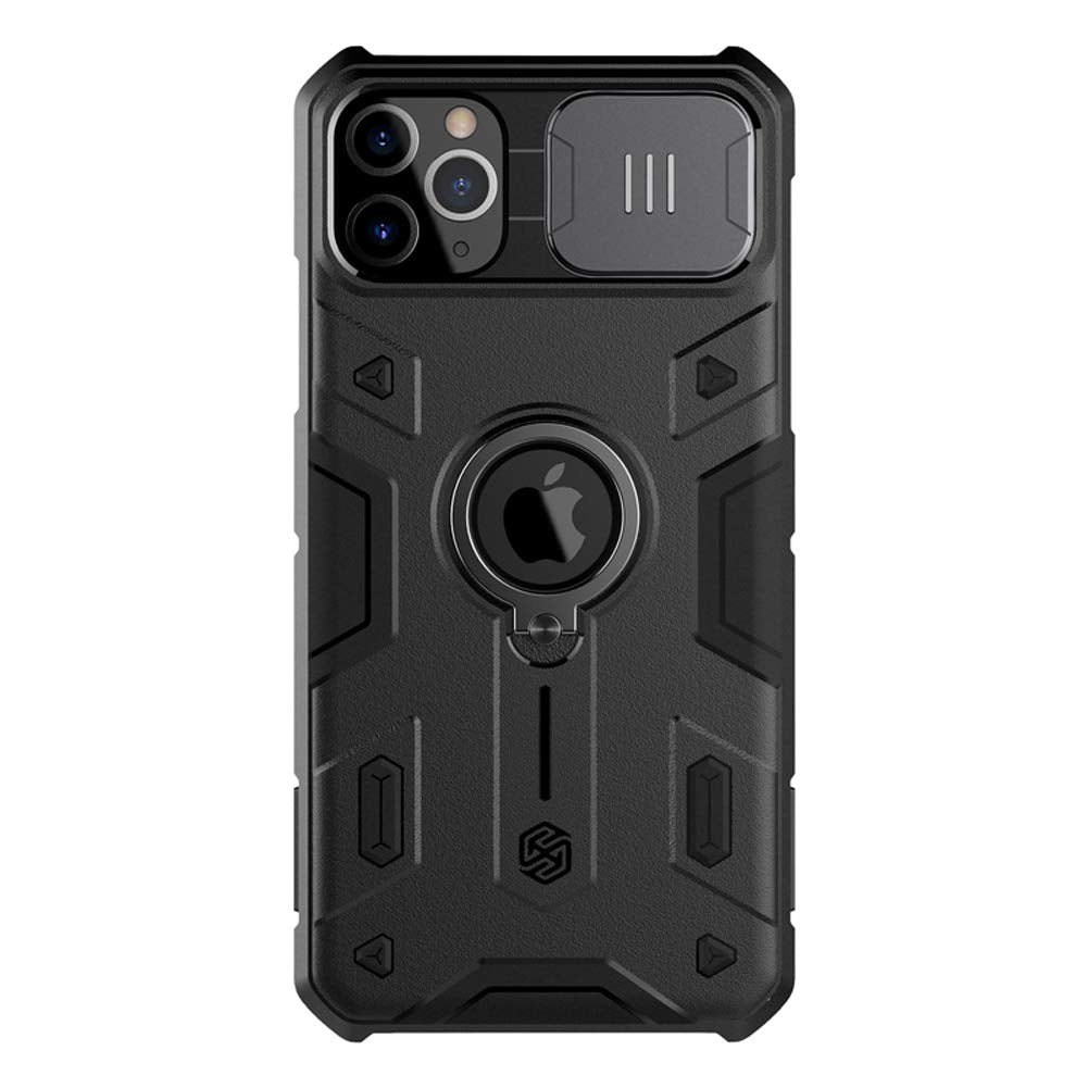 Nillkin iPhone 11 Pro Case Slide Camera Protection Case for iPhone 11 Pro Cover Ring Stand Holder (Black)