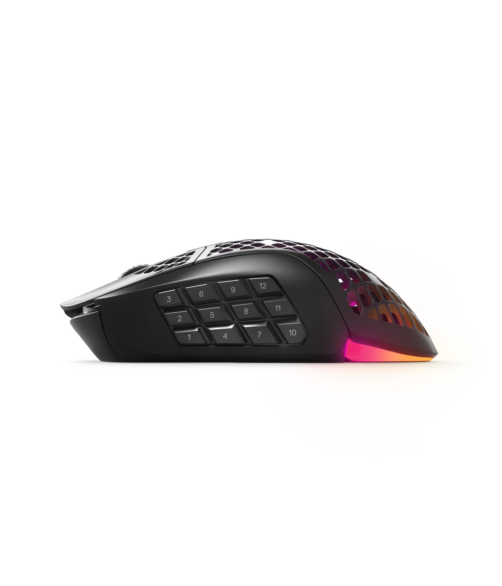 SteelSeries Aerox 9 Wireless Gaming Mouse – Ultra Lightweight MMO/MOBA – 89g – 18 Programmable Buttons – Bluetooth/2.4 GHz – IP54 Water Resistant – 180 Hr Battery, Black