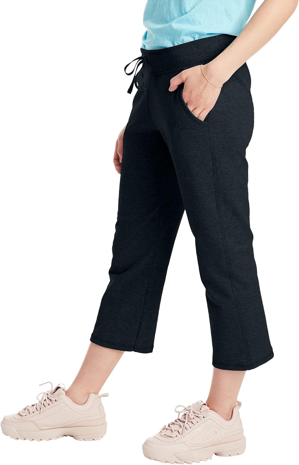 Hanes Women's French Terry Capri Pant