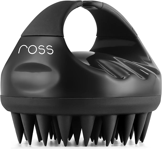 Ross Hair Scalp Massager Shampoo Brush with Soft Silicone Bristles