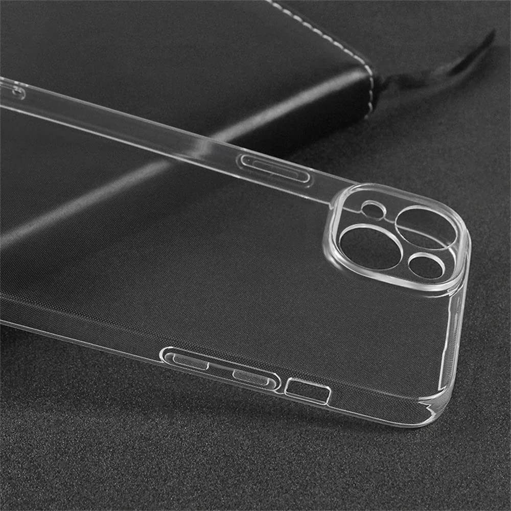 Muguian Case for iPhone 14 plus, 6.7-Inch, Silky-Soft Touch, Full-Body Protective Case, Shockproof Cover with Microfiber Lining(Crystal Clear)