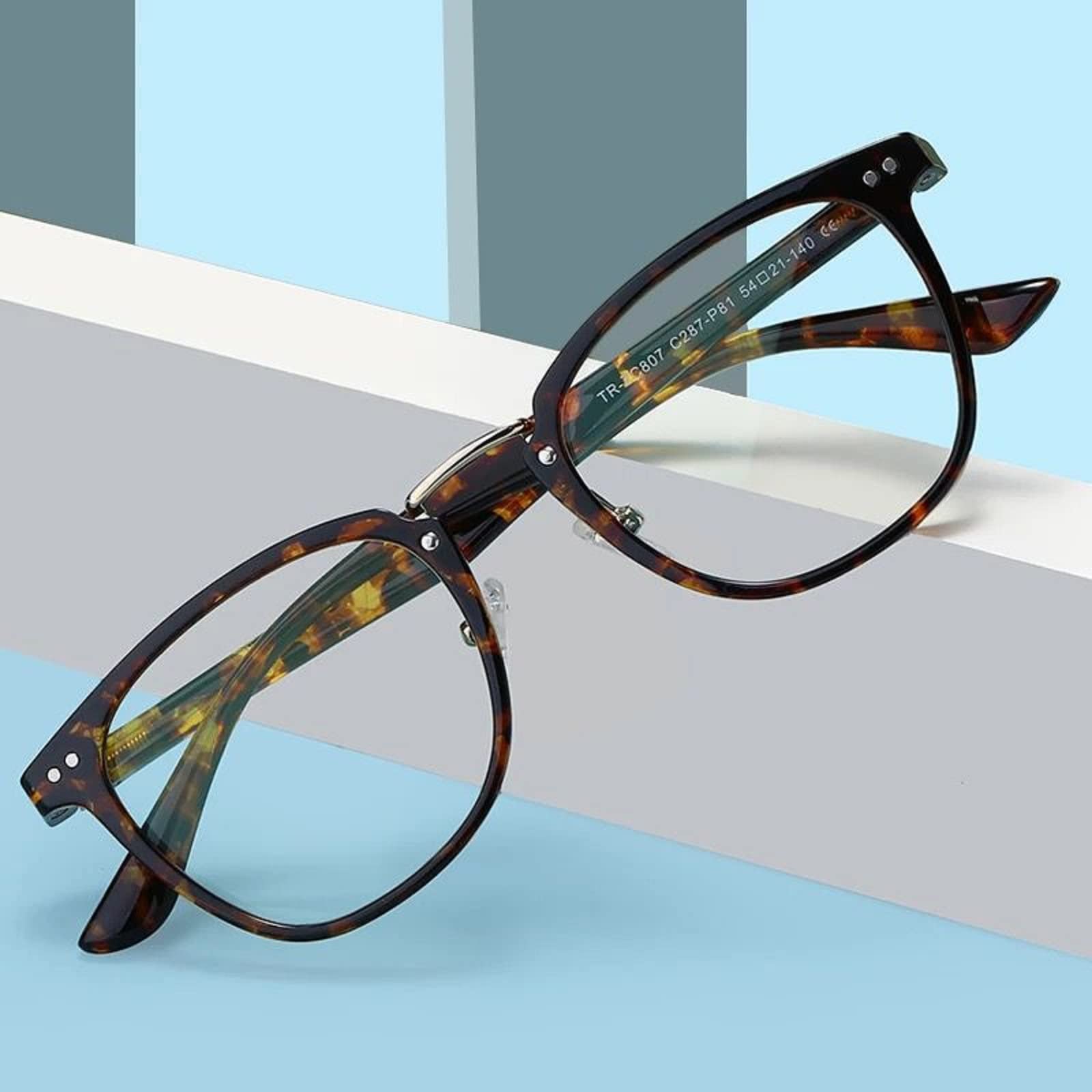 BJOHN Blue Light Blocking Eyewear, Computer/Gaming/TV/Phones Glasses for Women Men, Anti Eyestrain & UV Glare - Package Includes Glasses, Stylish Case, and Cleaning cloth