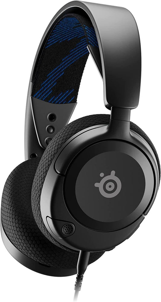 SteelSeries Arctis Nova 1P for PlayStation - PS5 Gaming Headset - Hi-Fi Drivers - 360° Spatial Audio - AirWeave Memory Foam Ear Cushions - Lightweight - Also compatible with PC, Xbox, Switch - Black