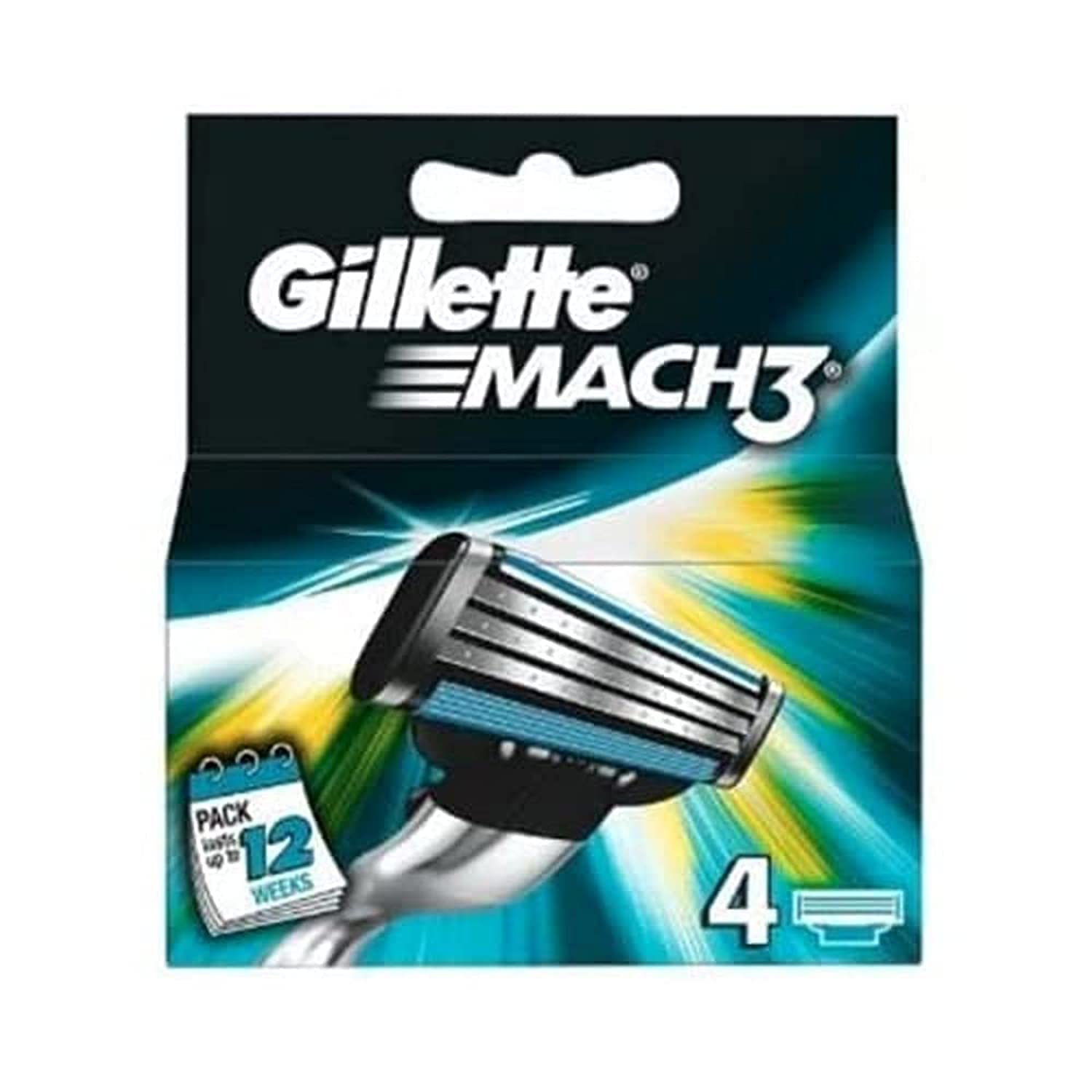Gillette MACH 3 BLADES, Pack of 4