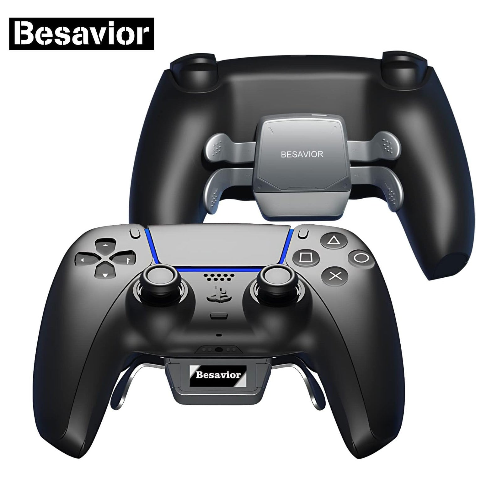 Besavior PS5 Controller, DIY Kit, Gaming Converter, Back Button, Wired/Wireless Connection, No Delay, Stable, Remote Play Graduation, XIM APEX MATRIX REASNOWS, Cronus TITAN, Black