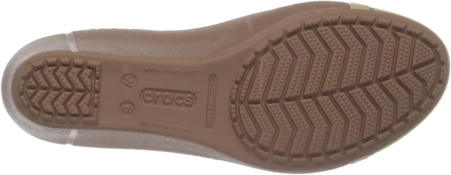 crocs Women's Cap Toe Wedge Sandal,Bronze/Gold,5 M US