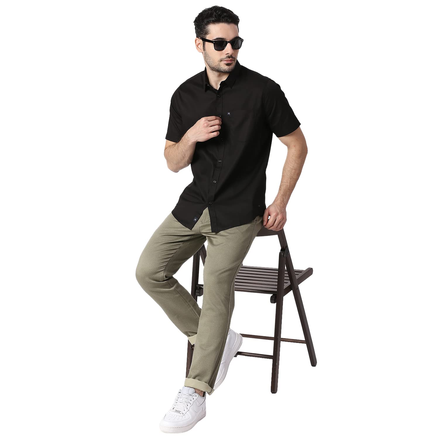 HammerSmith Men's Solid Slim Fit Shirt