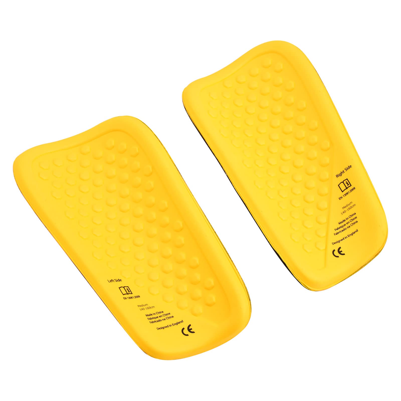 Umbro Front Logo Two-Tone Sports Shin Guard, Yellow & Black