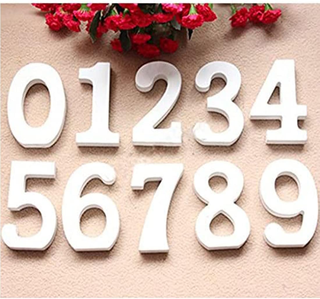 Rosymoment Wooden Number 9 Marquee for Party and Wedding Decor, 12 cm Length, Warm White (Number 9)