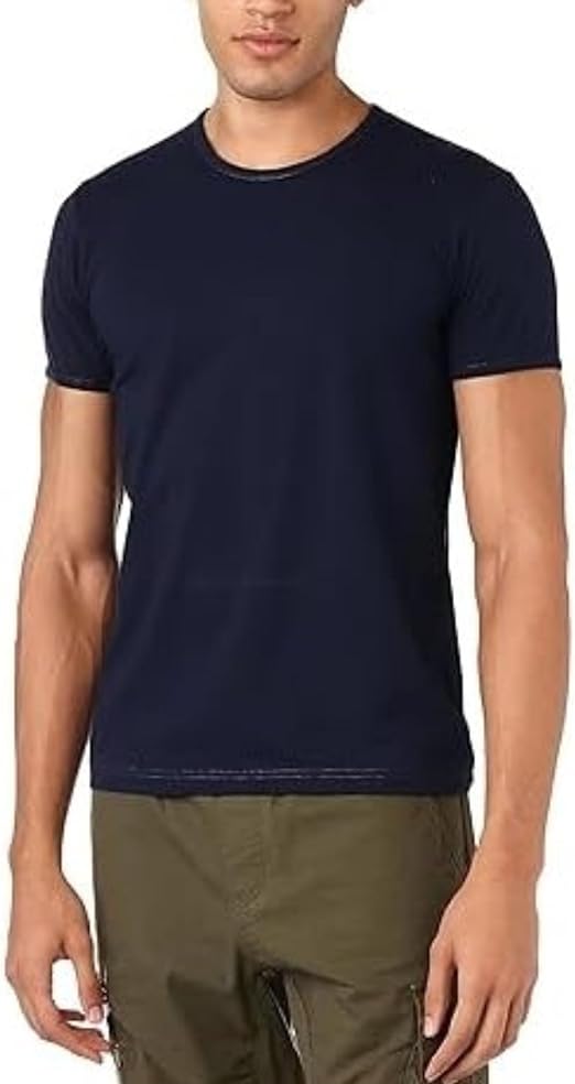 Hero Basic Men's Set of 4 - Round Neck T-Shirts + Free Boxer Underwear (Pack of 5) - Navy Blue