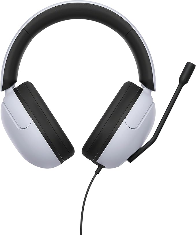 Sony INZONE H3 Wired Gaming Headset, Over ear Headphones with 360 Spatial Sound, MDR G300, White, Headphone