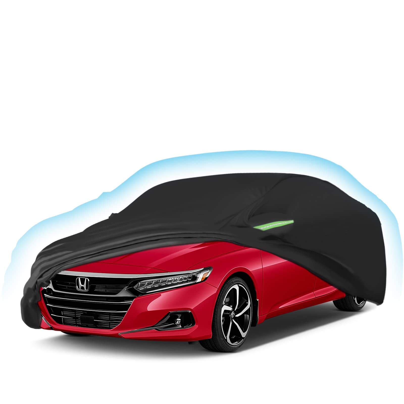 Car Cover for Honda Accord 2019-2022 2023, Waterproof All Weather for Automobiles, Windproof Snowproof Rain Hail Sun UV Protection Full Outdoor Indoor Exterior Car Covers, Black