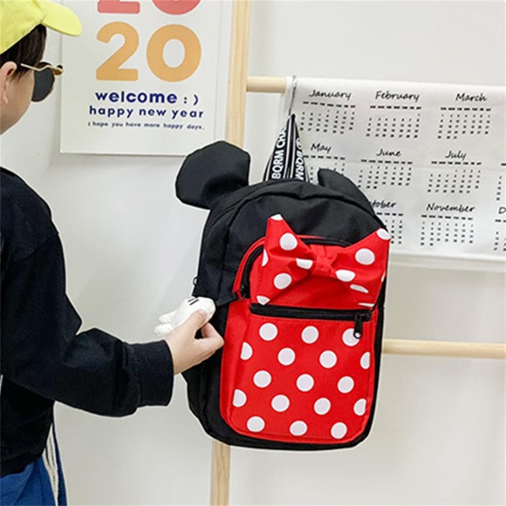 Cute Backpacks for Little Girls Kids Waterproof Casual Daypack Kindergarten Bookbags School Bag Small children's Rucksack (girl), Red