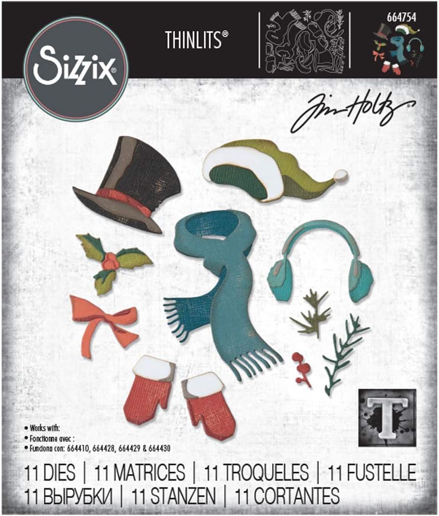 Sizzix Tim Holtz Thinlits Die - Winter Wardrobe