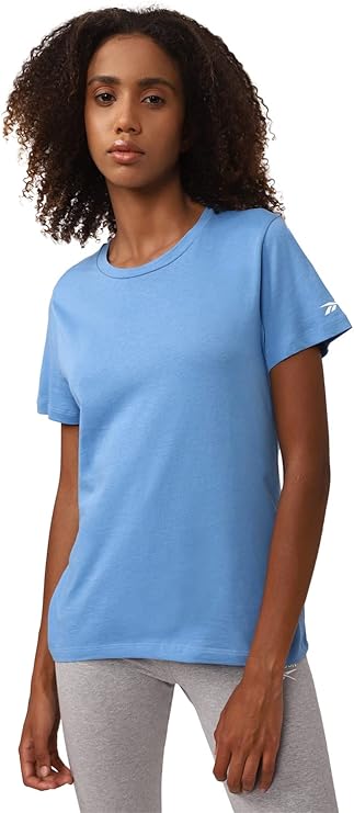 Reebok Women's Commercial Channel Logo Cotton Tee