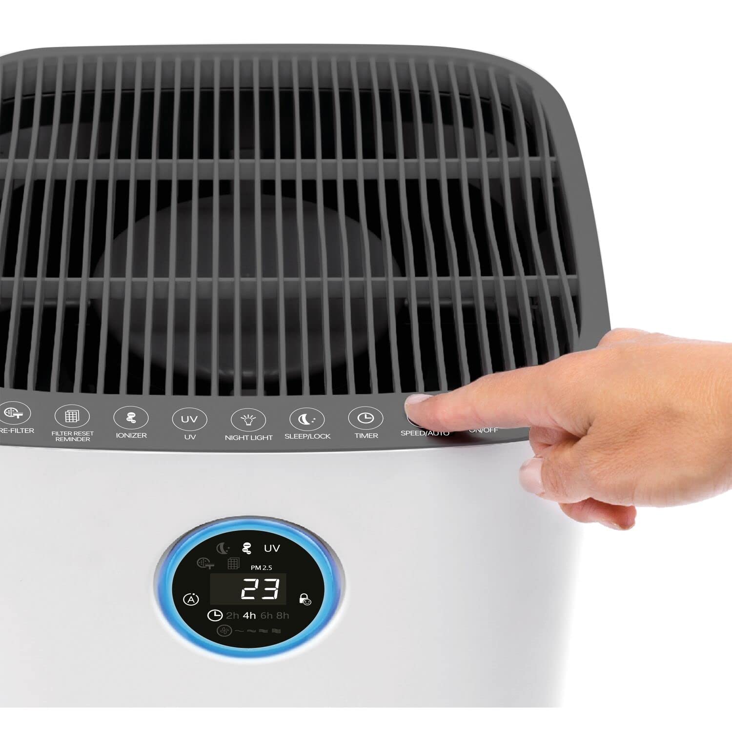 Black & Decker AP3560-B5 BLACK+DECKER Air Purifier AP3560 for Large Room upto 60m2 HEPA 13 air filter PM2.5 Real Time Air Quality Sensor CADR 470m3/h