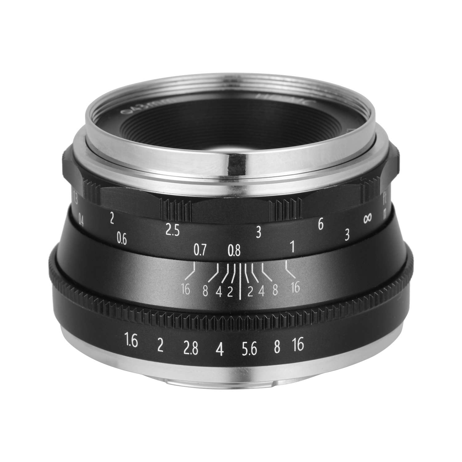 Andoer 35mm F1.6 Manual Focus Lens Large Aperture Compatible with Canon M1/ M2/ M3/ M5/ M6/ M10/ M100/ M50 EOS M-Mount