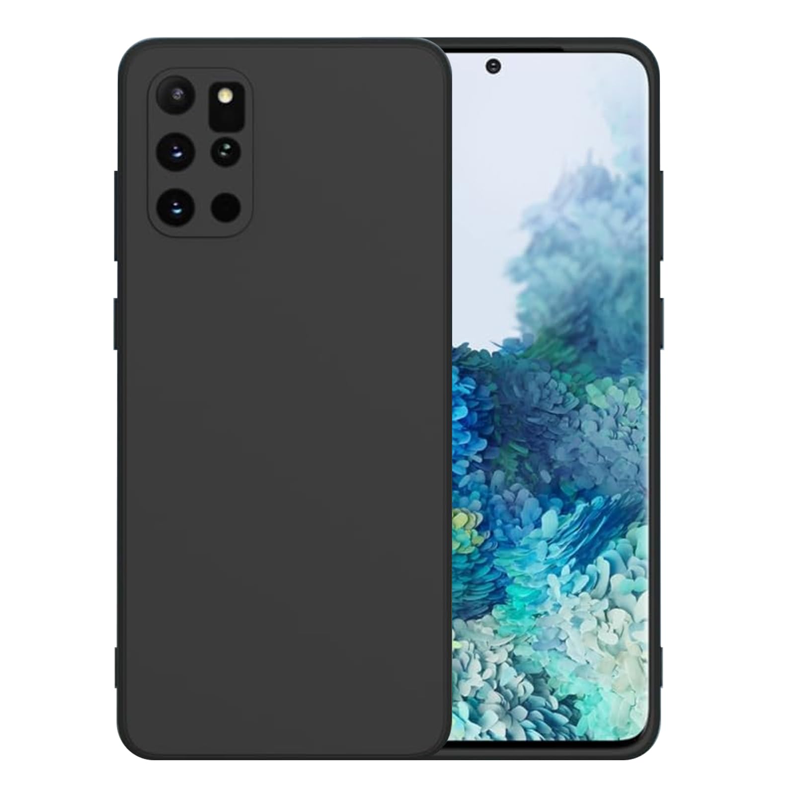 Silicone Cover Case Cover for Samsung Galaxy S20 Plus Thin with Camera Protection Soft Interior Slim Fit Flexible Phone Case (for Samsung Galaxy S20 Plus-Black)