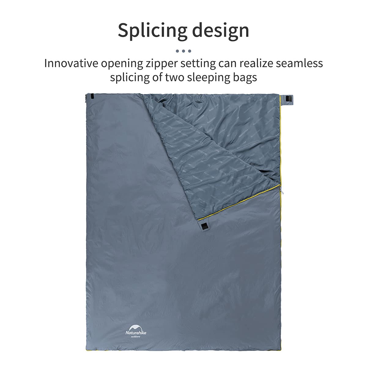 Naturehike Envelope Cotton Sleeping Bag for Adults and Kids 3-4 Season Lightweight Waterproof Camping Sleeping Equipment
