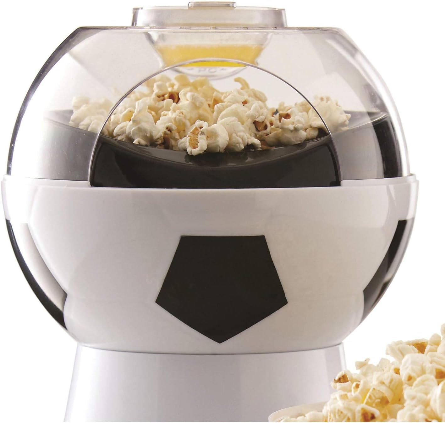 ECVV Soccer Ball Hot Air Popcorn Maker, Electric Popcorn Maker for Holding Parties in Home And Watching Movies with Family, Healthy And Delicious Snack for Kids, Adults