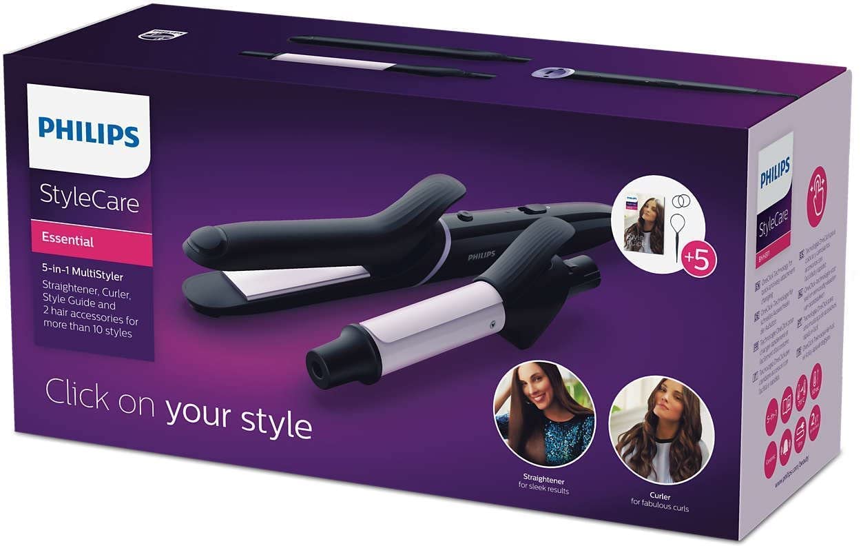 Philips Stylecare Multi-Styler. 10+ Styles In A Box. 5 Attachments & Accessories. 3 Pin, Bhh81103.